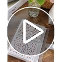HLQHXWHZT Medium Nail Sticker Book Binder for Nail Decals Storage - Holds 160 Pieces