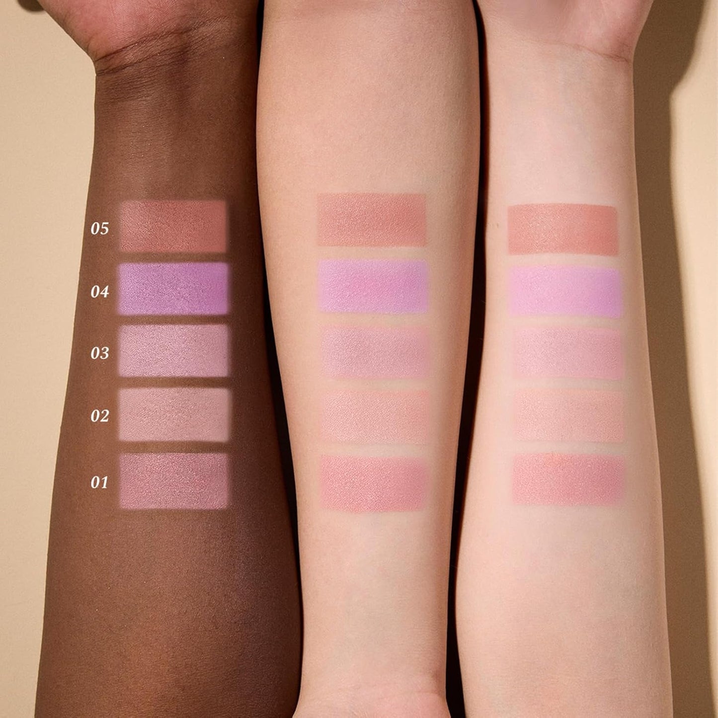 Sweetie Bear Collection Silk Satin Blush - Talc-Free Rose Pink Powder, Highly Pigmented & Buildable | 01 Shimmer Soufflé