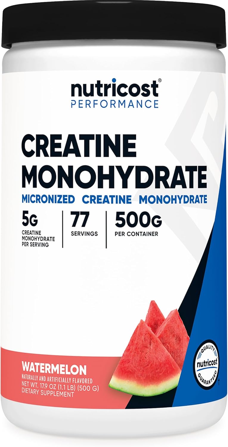 Creatine Monohydrate Micronized Powder - 5000mg Per Serving | 500g (17.9 Oz) - 100 Servings