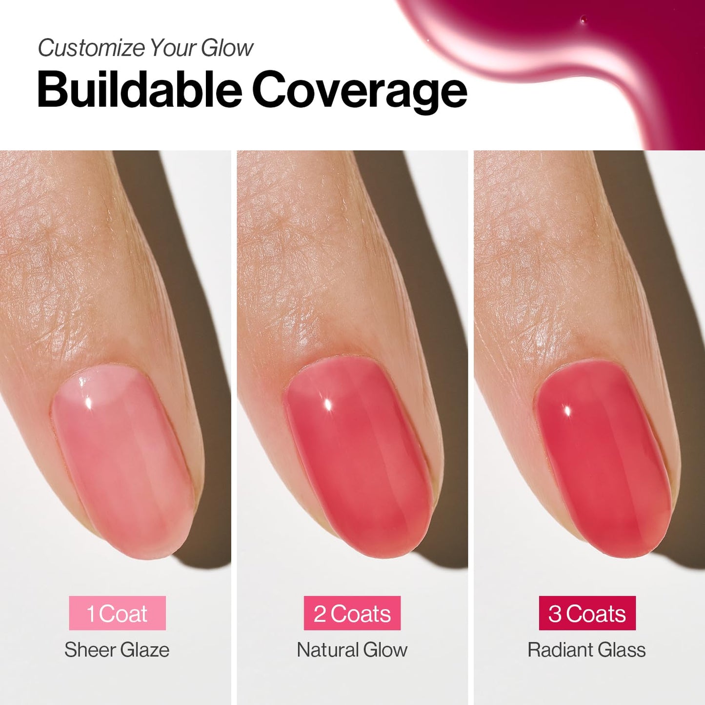 ohora 2-in-1 Sheer Nail Polish & Strengthener(Grape) | Tinted Nail Concealer | Nail Hardener for Weak, Damaged Nails | Nail Care Polish with Glossy Finish | Glazed-Syrup Formula, 15 mL