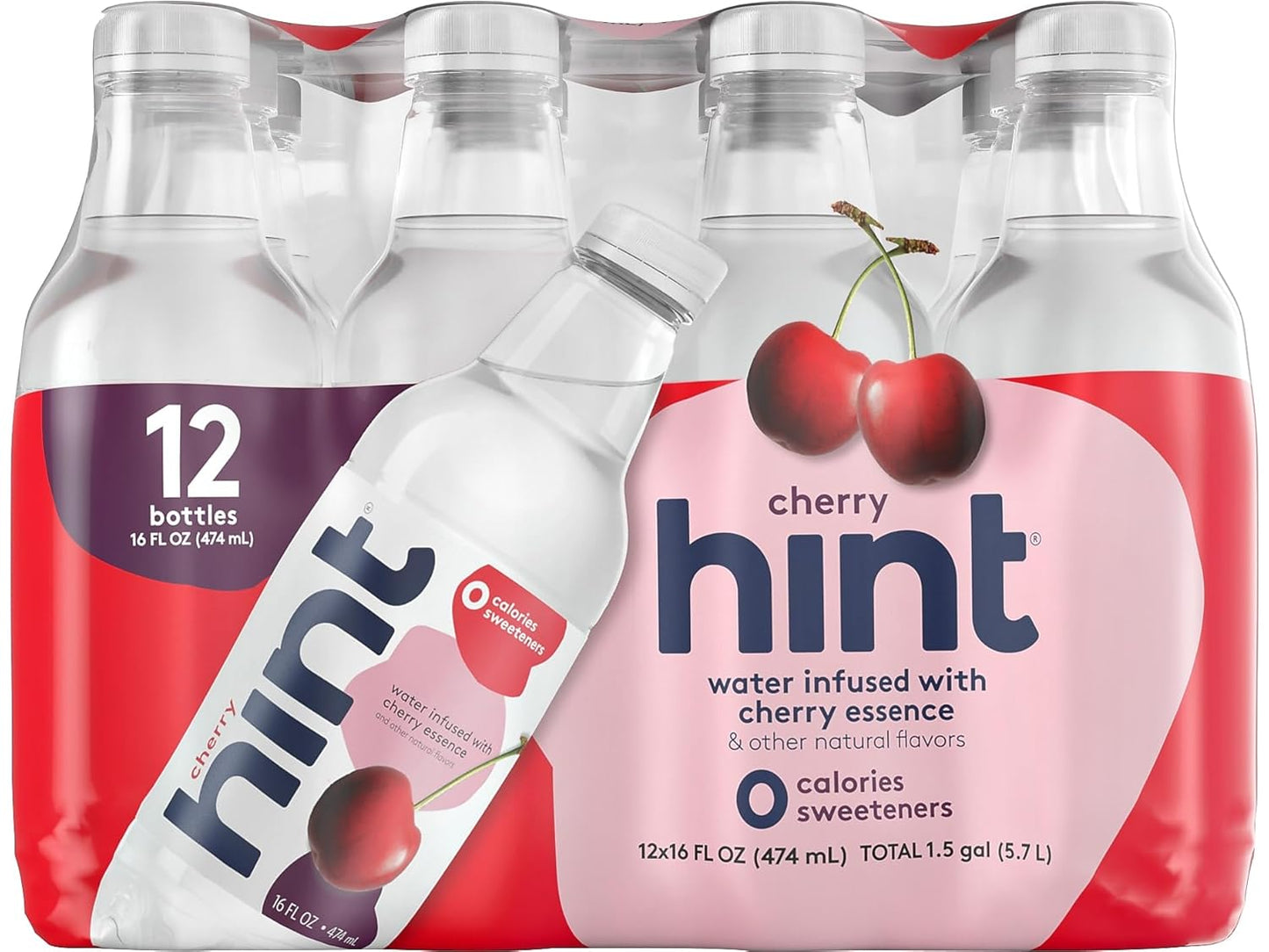Hint Infused Bottled Water Variety Pack - Sugar-Free, Zero Calorie Natural Flavors | 16 Fl Oz (Pack of 12)