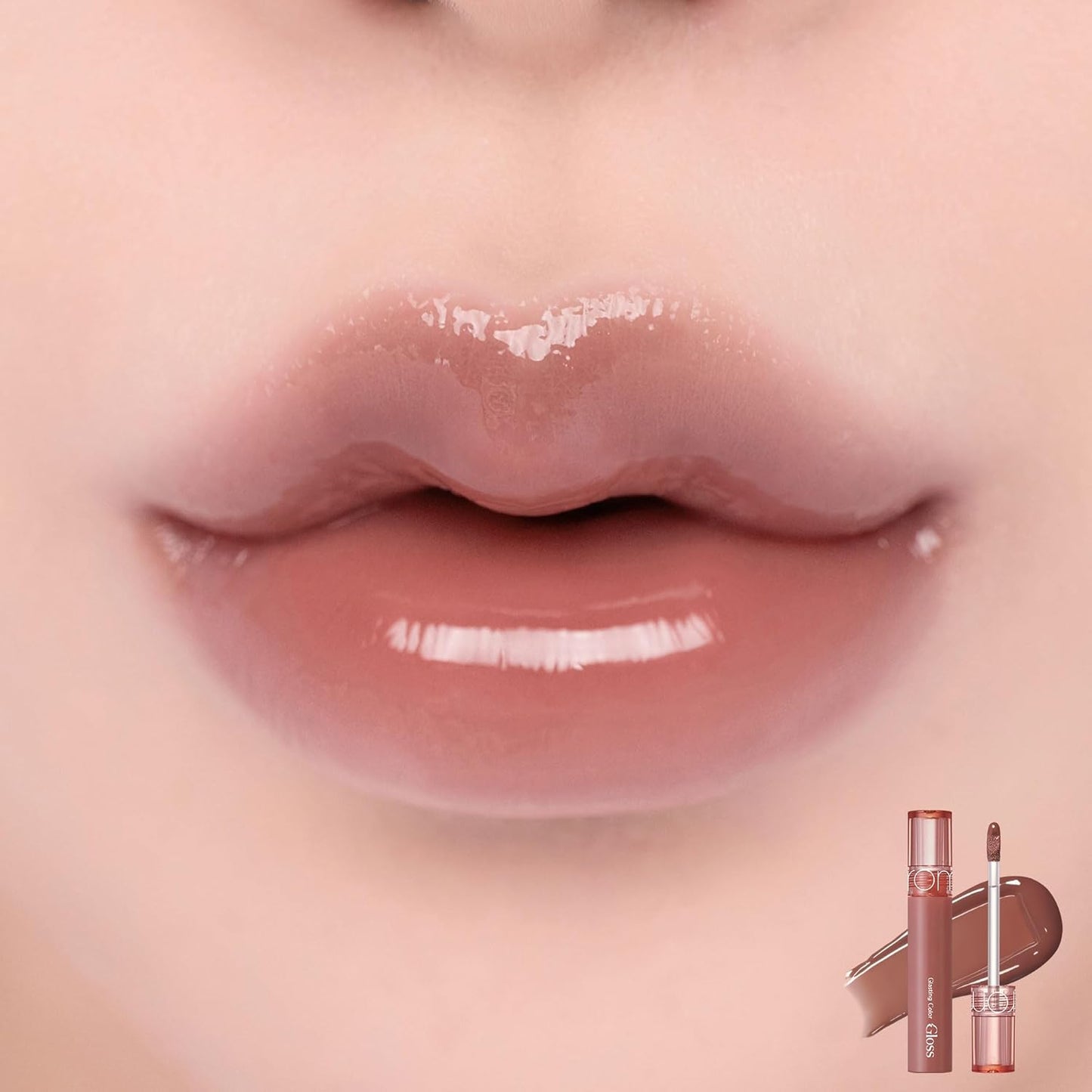 rom&nd Glasting Color Gloss 06 Deepen Moor - K-Beauty Lip Tint for Mirror Shine & Plump Lips | Non-Sticky, Long-Lasting Hydration