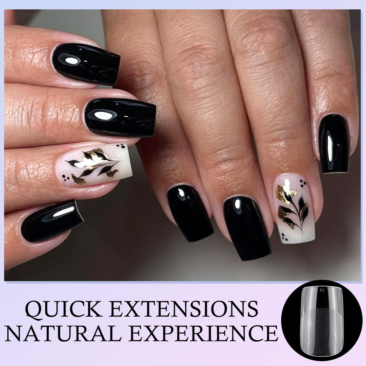 360pc Short Square Nail Tips, Soft Gel Nail Tip Square Fake Nails Artificial Fingernail, 15 Sizes Full Cover Clear Press on Nail Short Acrylic Nails Tips for Gel Nail Extension, Press Nails Making