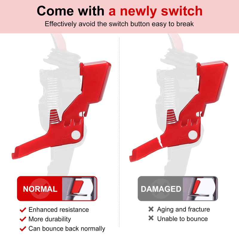Trigger Replacement Assembly Compatible with Dyson V8 SV10 Vacuum Cleaner Power Button Replacement Parts, V8 Replacement Trigger Parts, SV10 V8 Trigger Switch Assembly Replacement Part 967812-01
