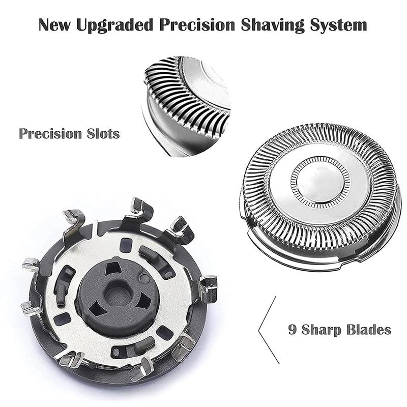 Suleto SH70/71 Replacement Heads Blades Compatible with Phillips Series 7000 Shavers, SH70 Replacement Blades Compatible with phililp Series 7000 Razor Shaver Heads for 7500 7530 S7370, 3-Pack Upgrade