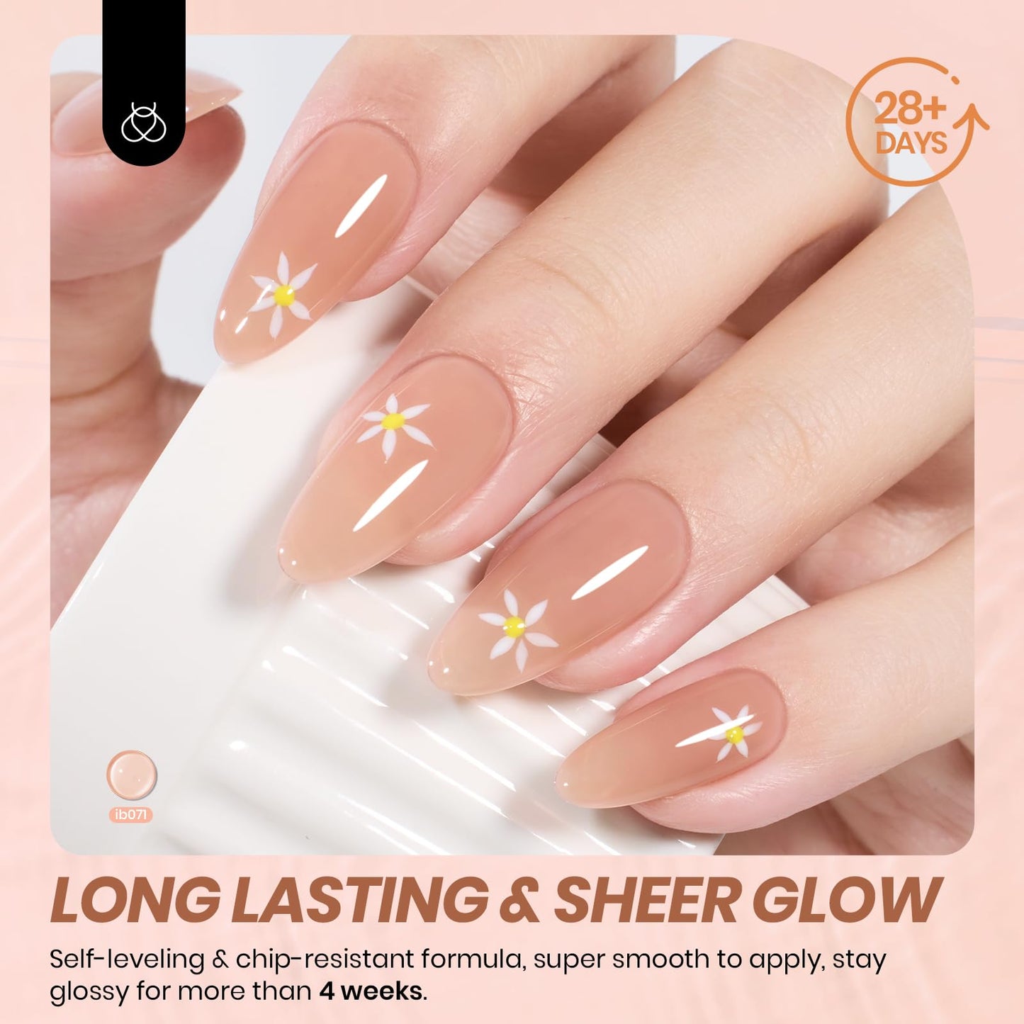 Beetles Nude Gel Nail Polish - 15ml Neutral Brown Base Color Gel Polish Concealer Mocha Sheer Translucent Effect Soak Off UV LED French Art Manicure Gift for Women