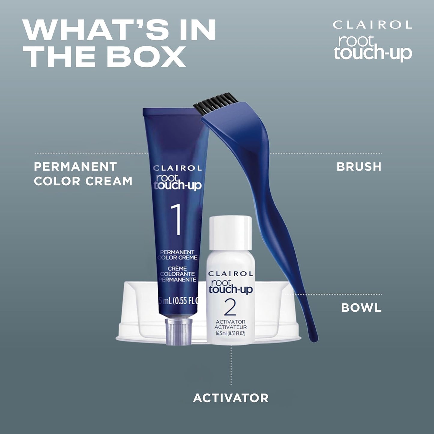 Clairol Root Touch-Up Permanent Hair Dye - 10 Extra Light Blonde | 100% Gray Coverage | Easy Brush Application