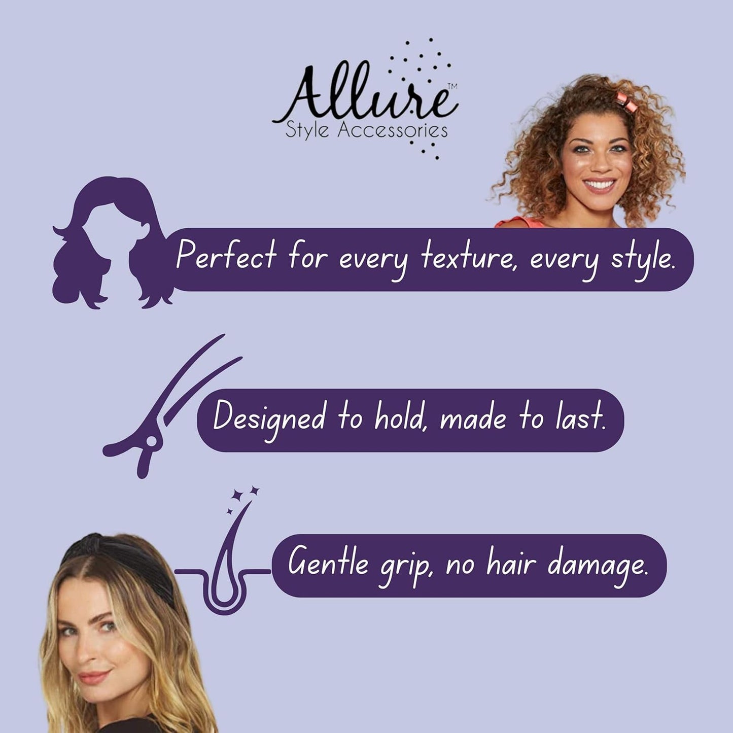 Allure Jumbo Hair Clip - Large French Jaw Clip for Thick Hair | Opera Color