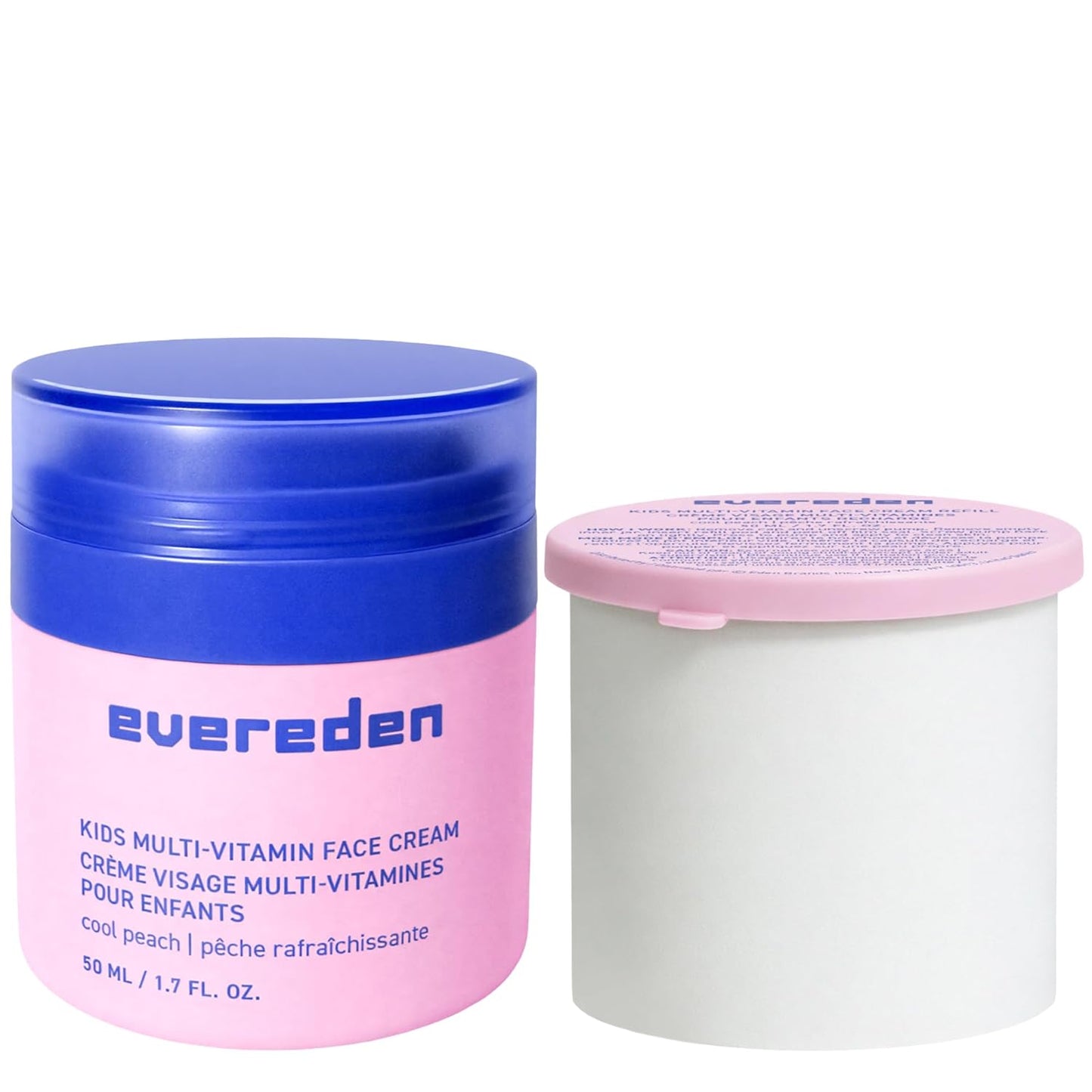 Evereden Kids Face Cream - Clean Non-Toxic Peach Moisturizer | 1.7 oz Skin Care for Children
