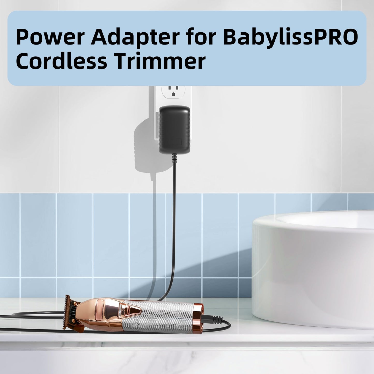 4.5V Charger for BaByliss PRO Trimmers FX788 FX787 FX870 FX820 FXSSM FX726 FX825 Outlining Shaver Clipper Power Cord Adapter