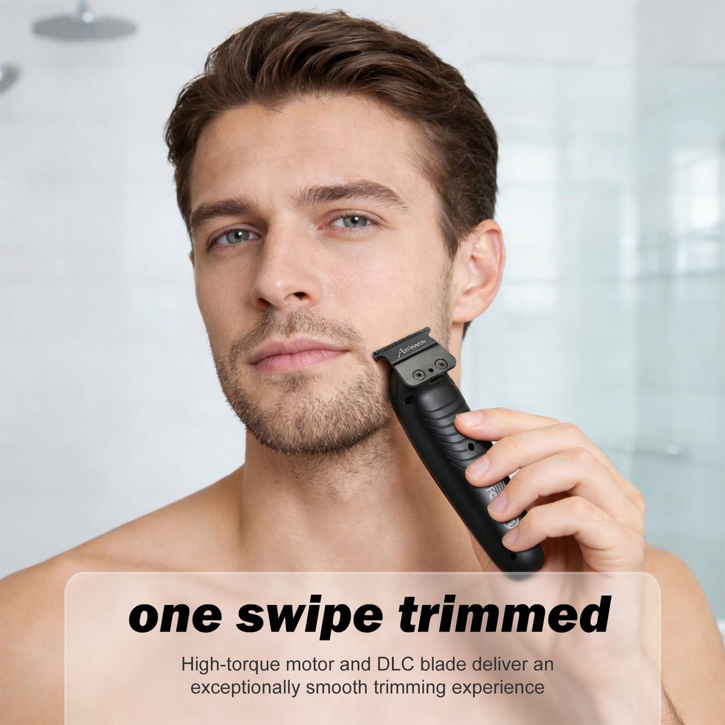 Artimaven Beard Trimmer for Men, USB-C Cordless Beard Trimmer with DLC Precision Blade, 150-Min Runtime, Compact Lightweight Travel Trimmer for Beard, Detail & Body Grooming with Toiletry Bag