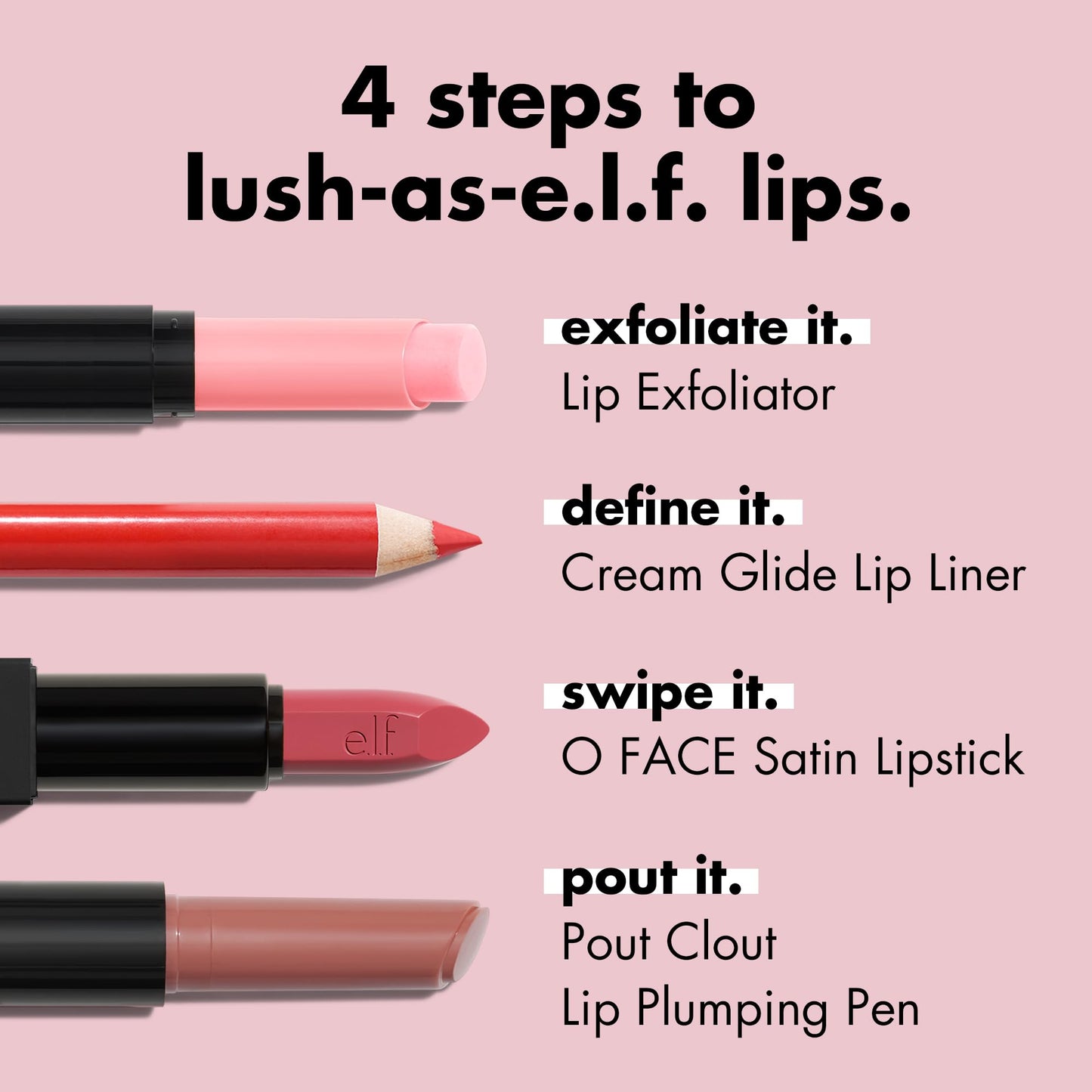 e.l.f. Cream Glide Lip Liner, Highly-Pigmented Pencil For Shaping & Sculpting Lips, Semi-Matte Finish, Vegan & Cruelty-Free, Doppio Espresso