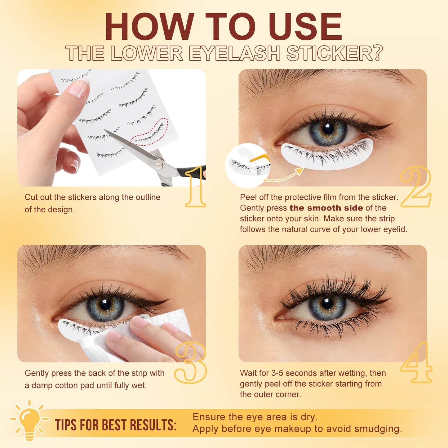QUEWEL Magnetic Eyelashes 2 Pair Reusable Magnetic Eyelashes with Applicator No Glue Needed Eyelashes Cat Eye Natural Look Lash Clusters Kit Easy to Wear and Remove(A09)