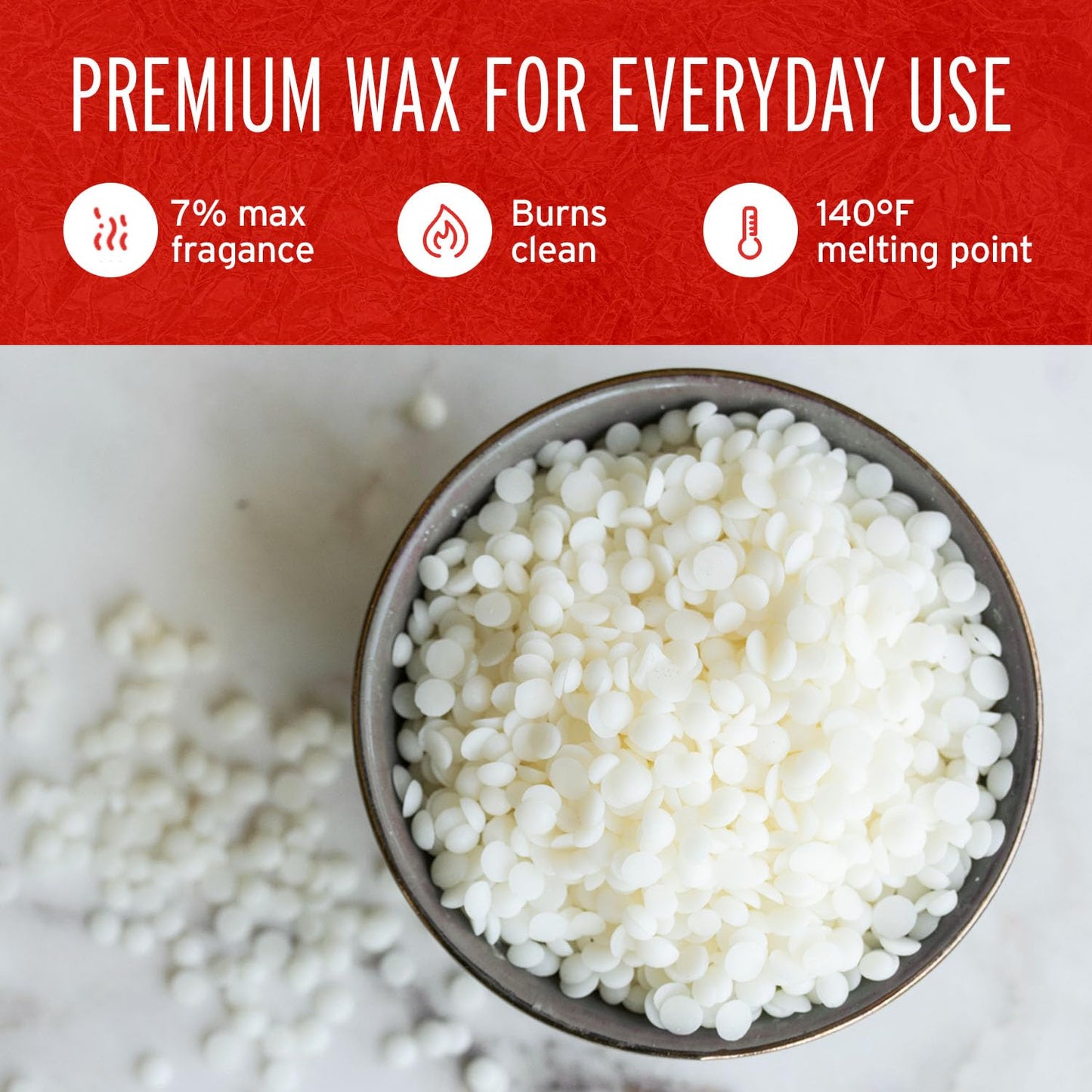 Blended Waxes, Inc. Multi-Purpose Paraffin Wax for Candle Making, Easy-to-Use Bulk Pastilles, Ideal for Lubricating, Waterproofing, Canning & More, Premium Paraffin Wax Refills, 10 lb Pack