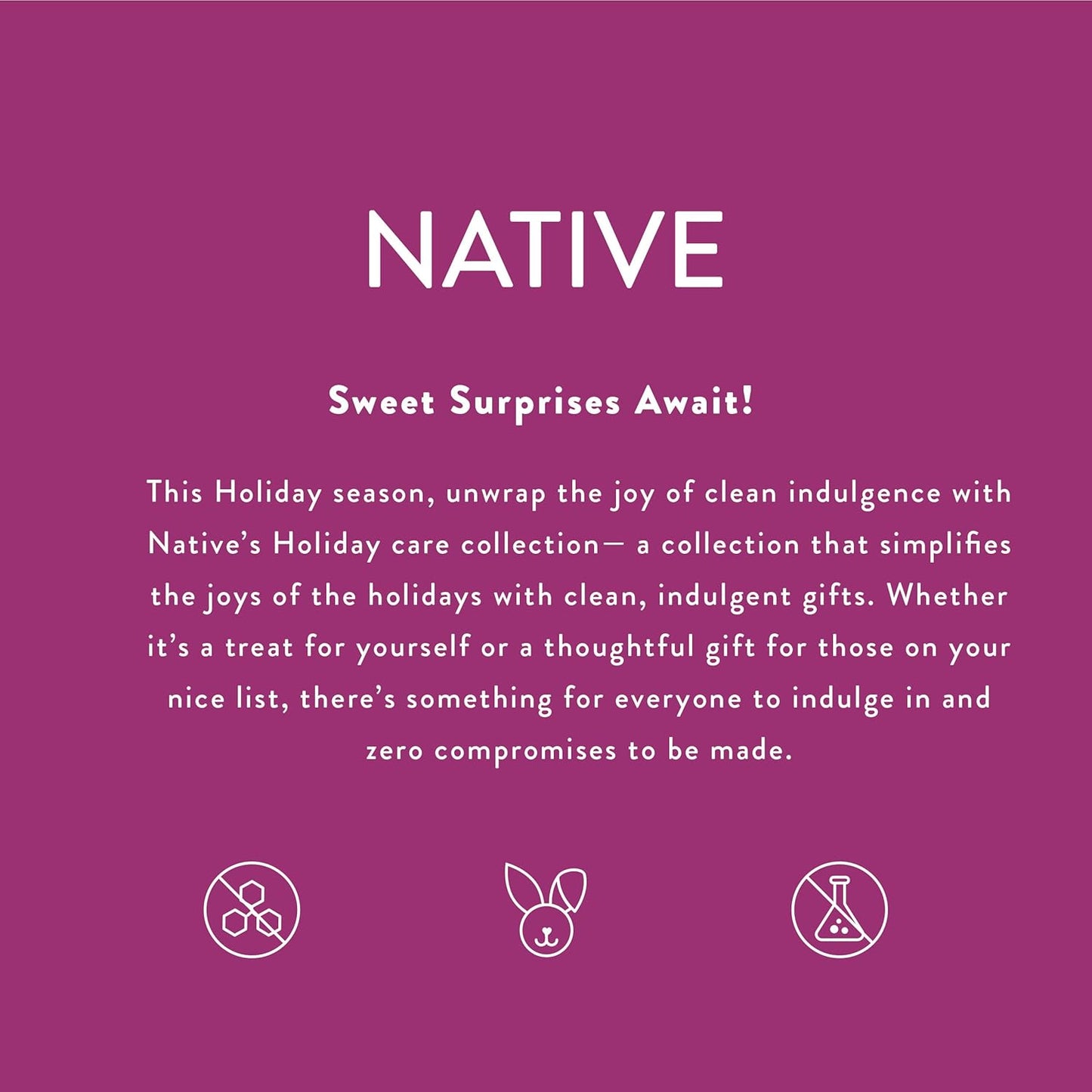 Native Body Wash - Holiday Gumdrop Scent | Naturally Derived Ingredients, Sulfate & Paraben Free | 18 oz