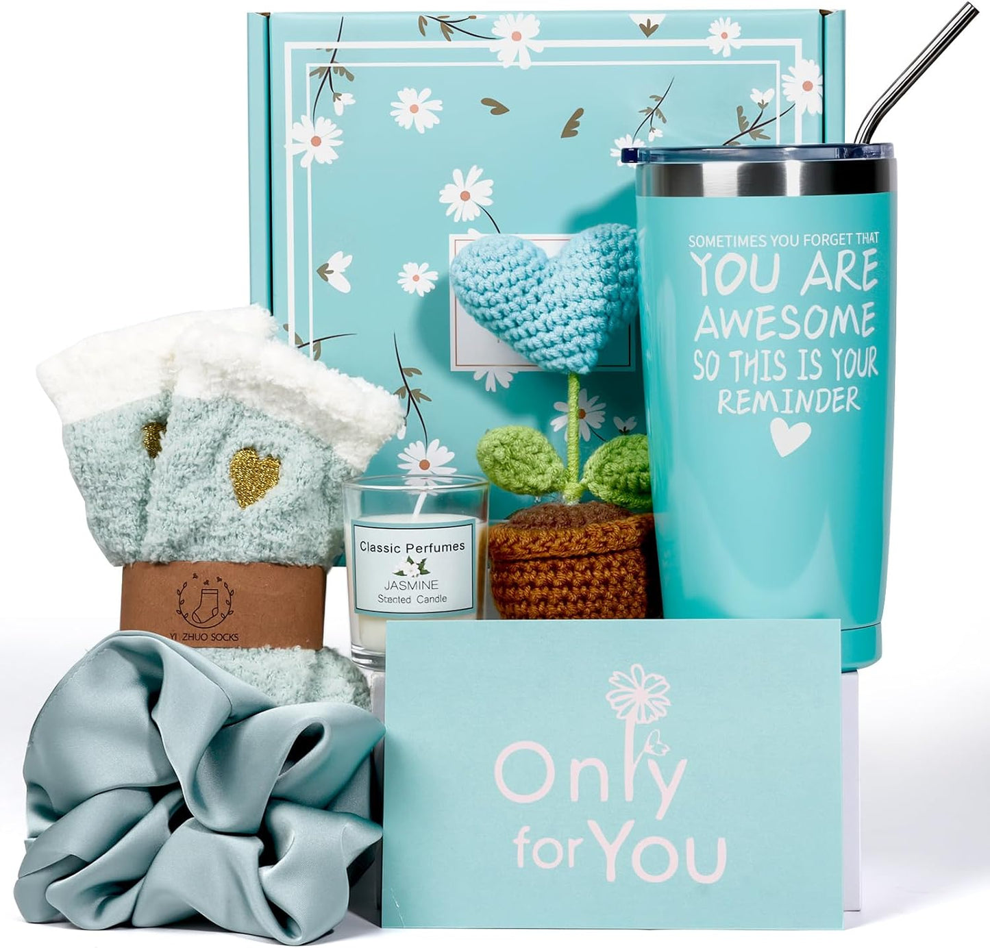 Gift Baskets for Women - Inspirational Gift Set Box for Birthdays, Mother's Day & More | Pink