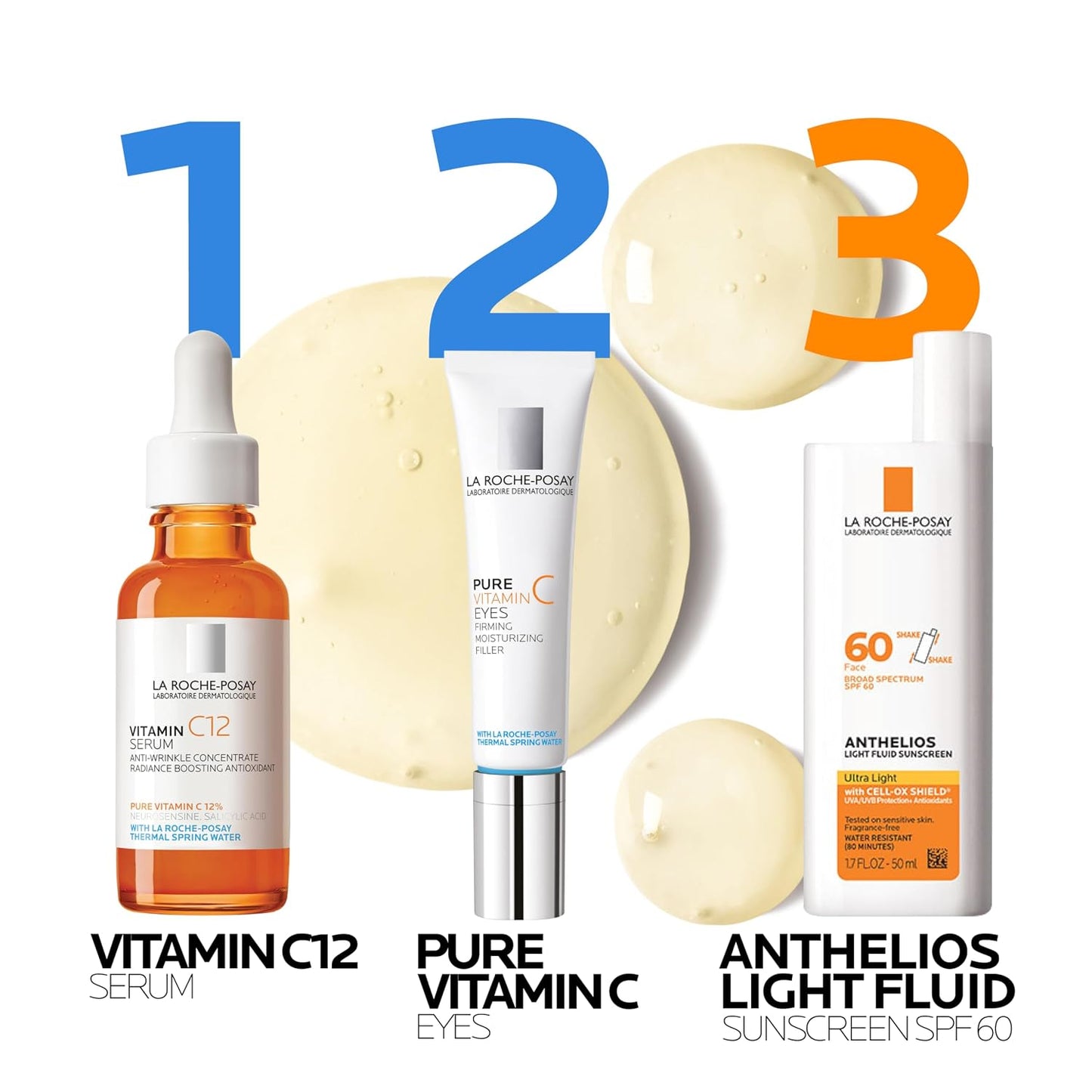 La Roche-Posay Vitamin C Serum - 12% Hydrating Face Serum with Hyaluronic & Salicylic Acid | Radiance Boost, 1 oz for Normal/Oily Skin