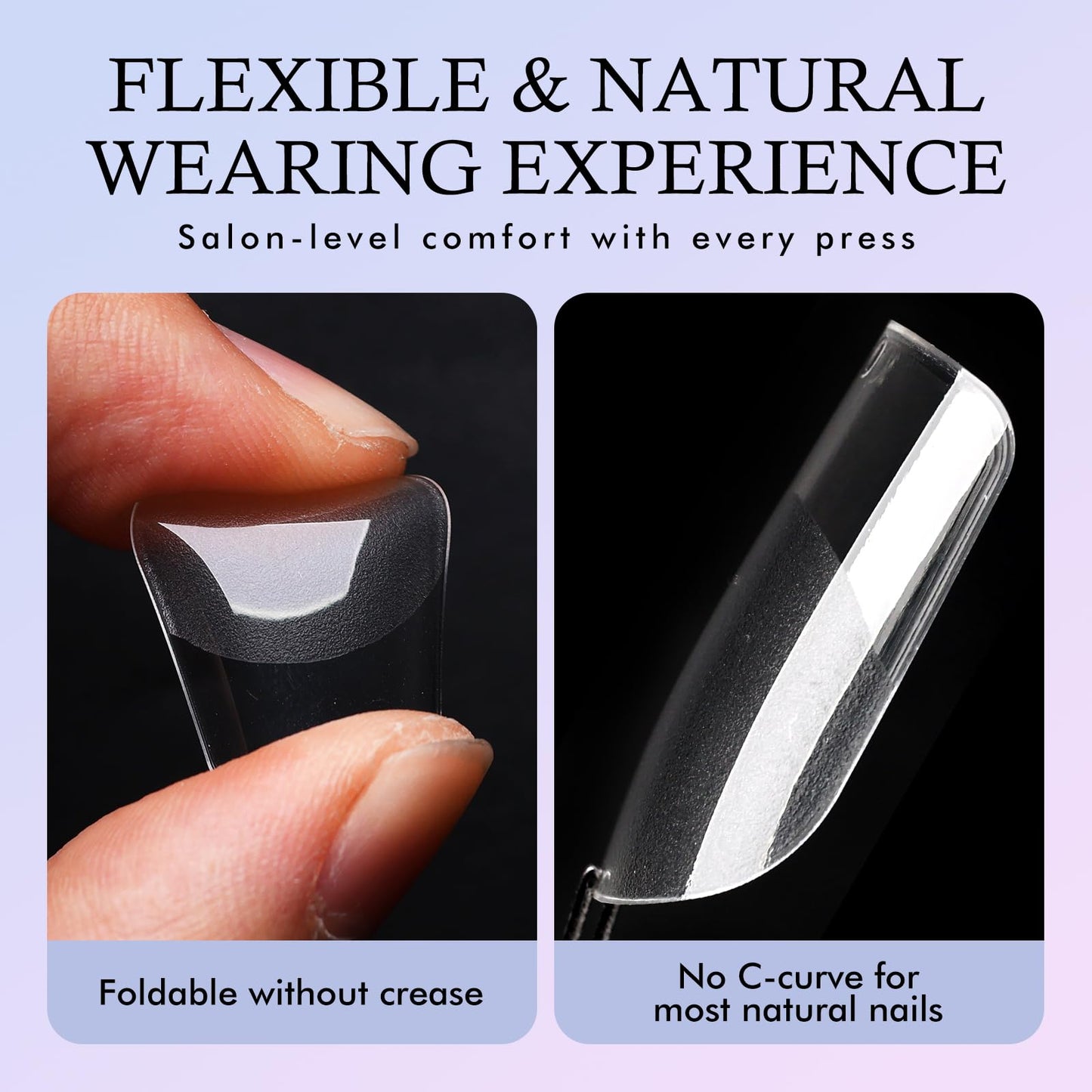 360pc Short Square Nail Tips, Soft Gel Nail Tip Square Fake Nails Artificial Fingernail, 15 Sizes Full Cover Clear Press on Nail Short Acrylic Nails Tips for Gel Nail Extension, Press Nails Making