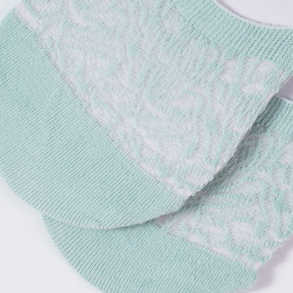 Silicone Simple Lace Socks Hollow Breathable Crew Socks Women Socks Mesh Socks Invisible Boat Socks(Black)
