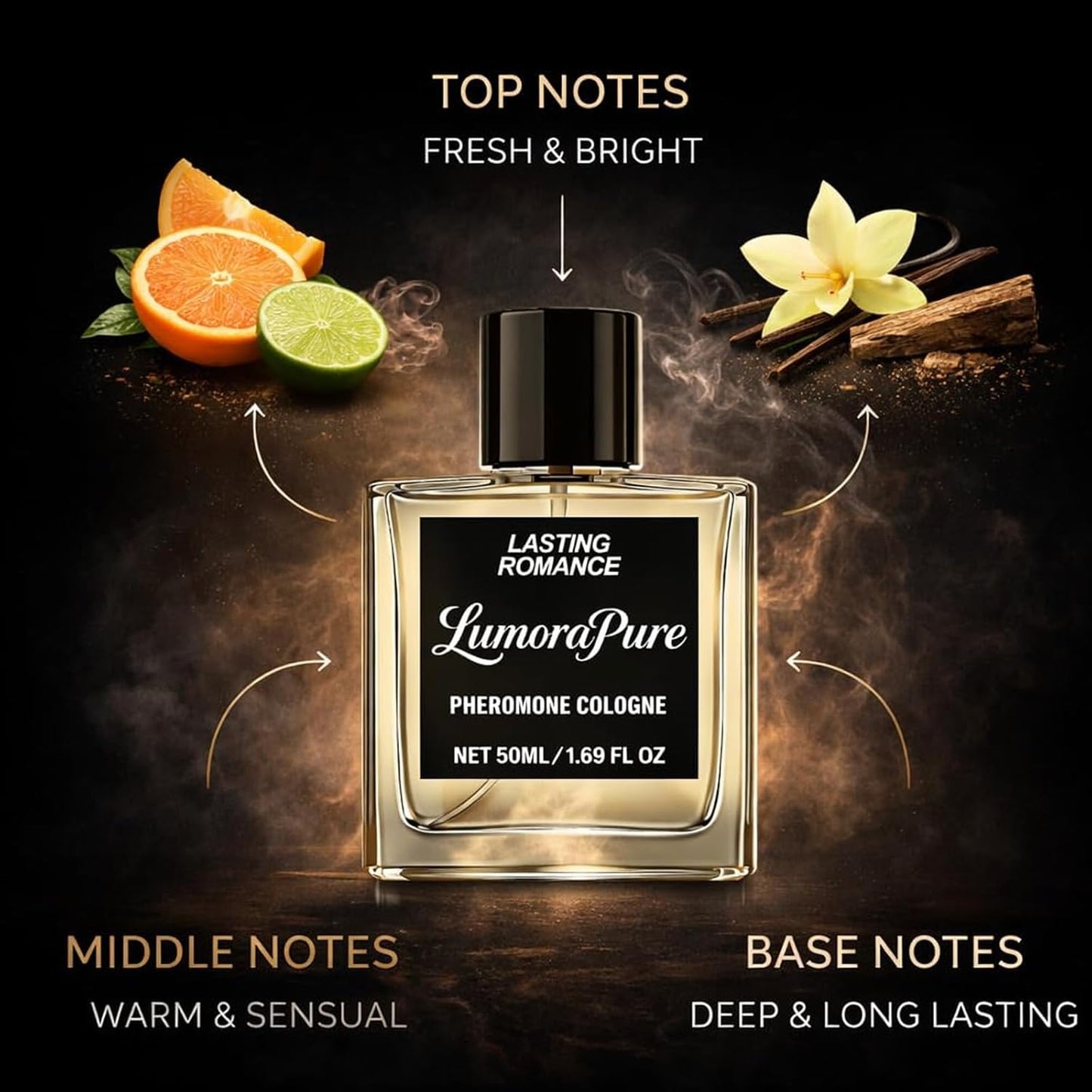 Pheromone Cologne for Men - Fresh Long-Lasting Fragrance | 50 ml/1.69 fl oz