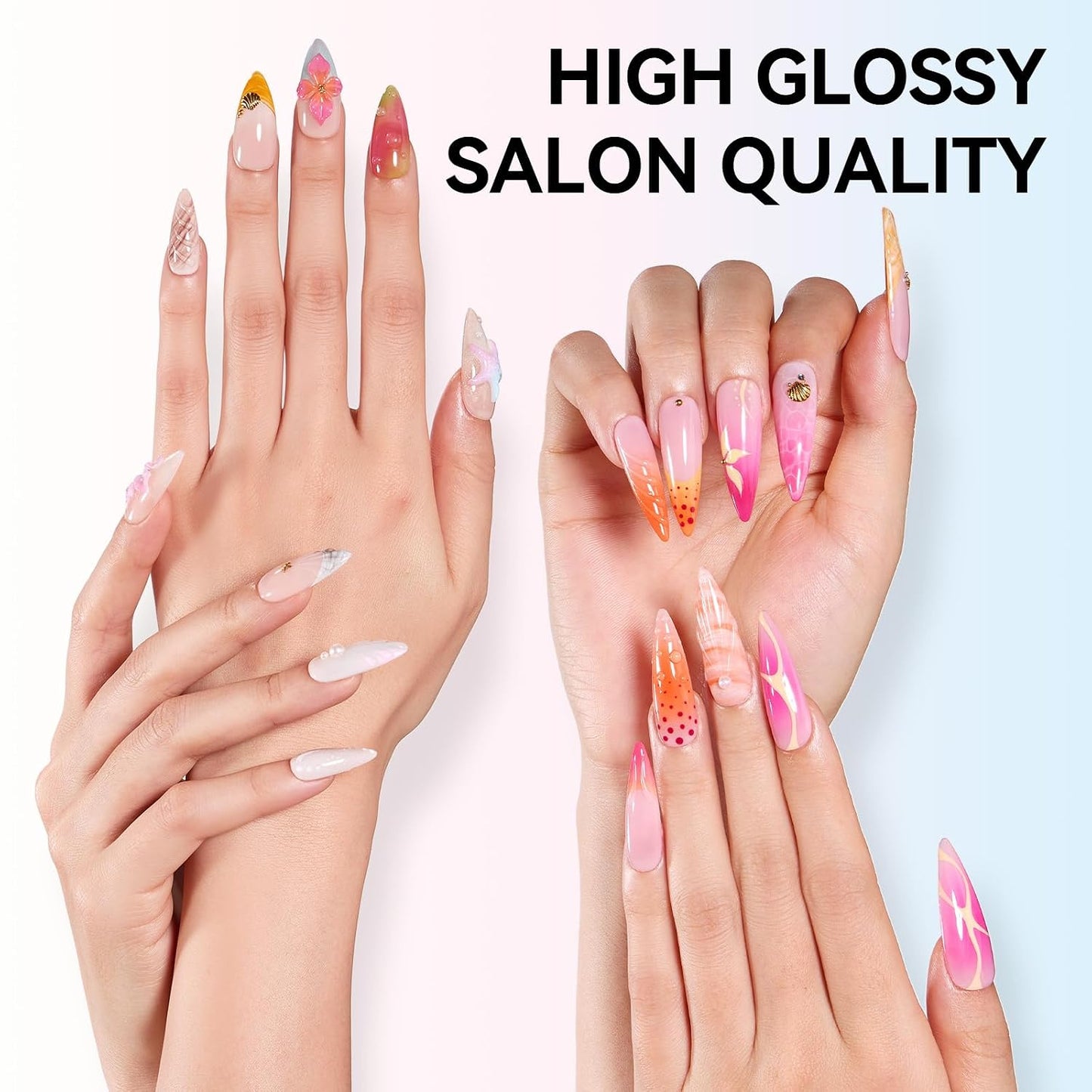 Makartt Gel Top Coat - Hema-Free No Wipe Clear Nail Polish | 15ml Long-Lasting High Gloss Finish for Home DIY