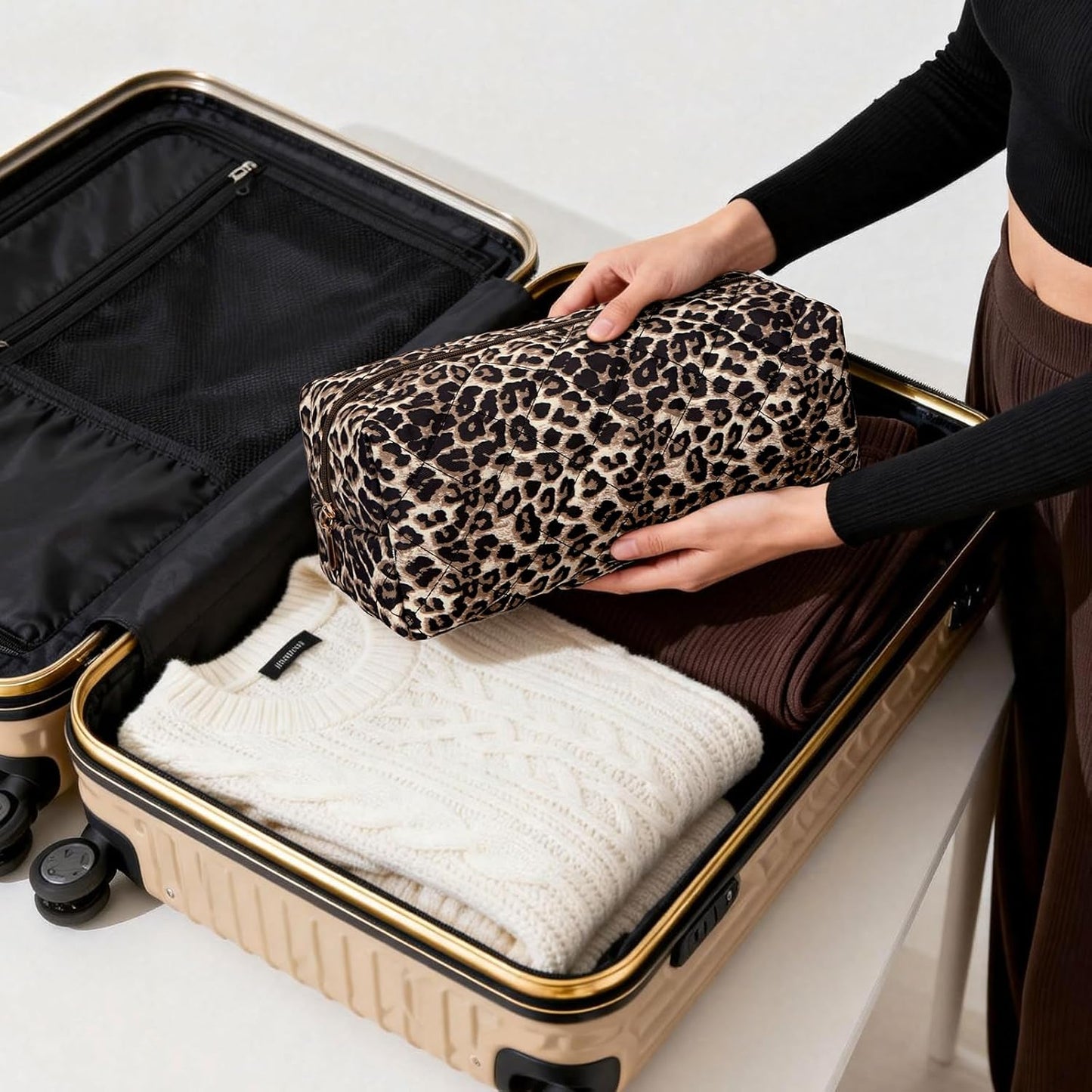 Hair Tools Travel Bag - Compatible with Dyson Airwrap | Cute Floral Organizer for Shark Flexstyle