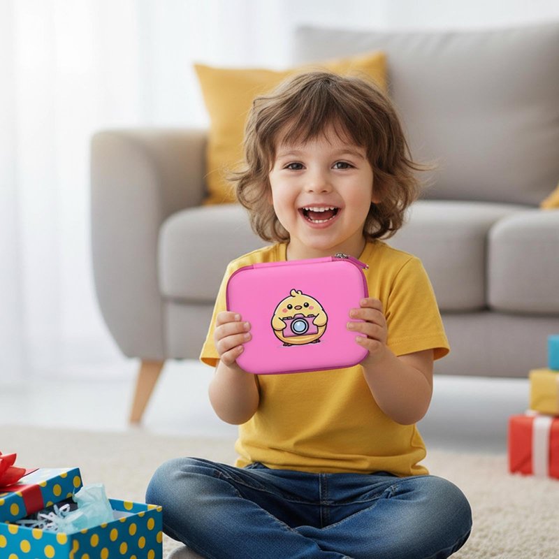 Kids Camera Case for Vtech Kidizoom Creator Cam, Cute Kid Toy Camera Storage Case Bag for Vtech Kidizoom Camera Pink with Pocket Holds Tripod Accessories (Box Only) (Box Only) (Pink)