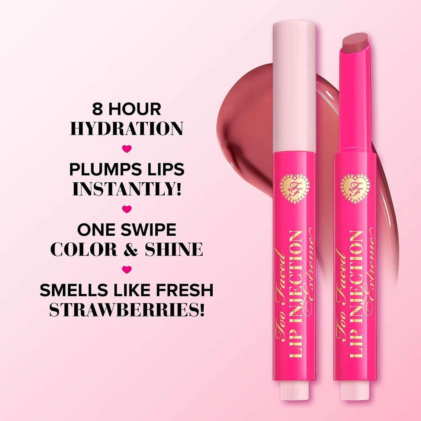 Too Faced Lip Injection Lip Plumper - Hydrating Gloss for Fuller Lips | Original & Maximum Plump Formulas