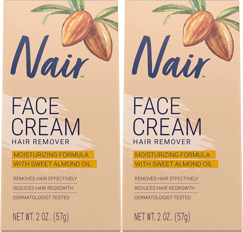Nair Hair Remover Face Cream, 2 Oz, Pack of 2