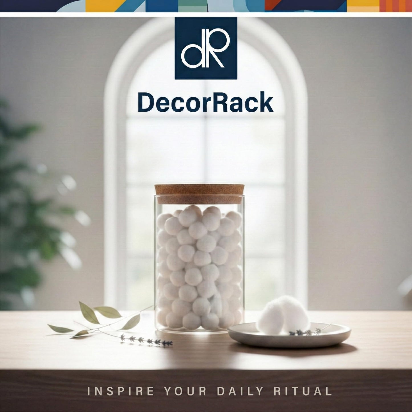DecorRack 300 Small Cotton Balls for Make-Up, Nail Polish Removal, Pet Care, Applying Oil Lotion or Powder, Made from 100% Pure & Natural Cotton, Soft and Absorbent for Household Needs (300 Count)