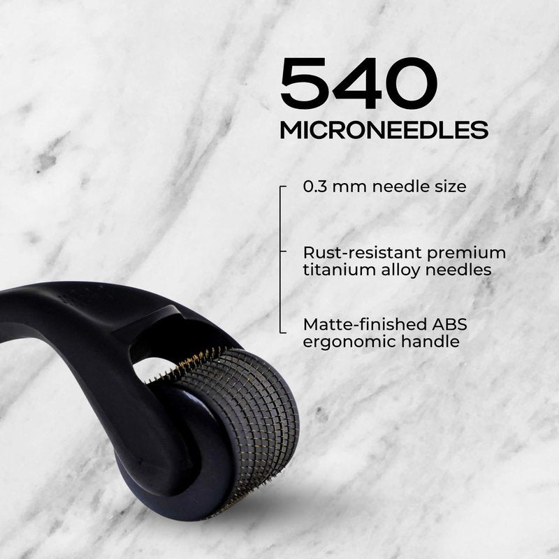 Beard Butler 'The Original' Beard Roller for Men | Includes Travel Case | Derma Roller | 540 Titanium Microneedles (.3mm)
