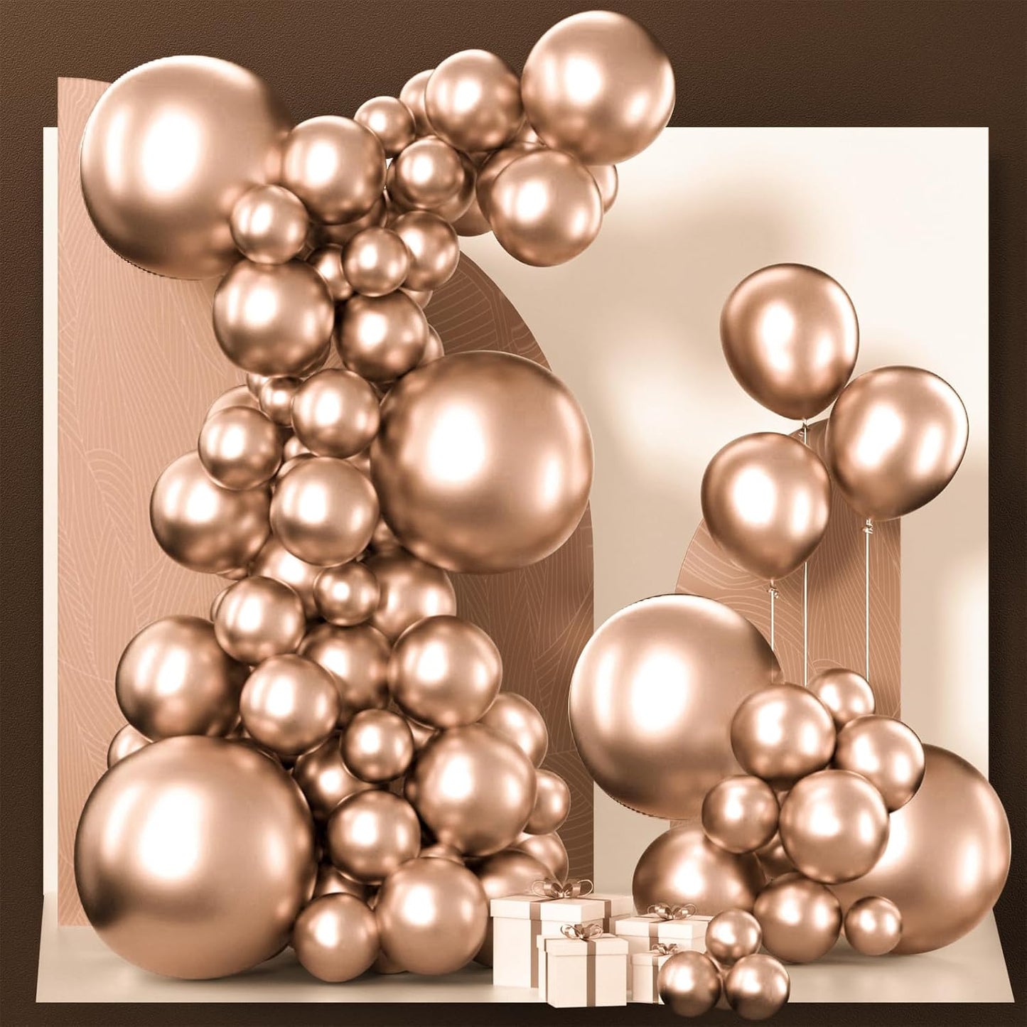 Black Balloon Arch Kit - 140 Pcs in 5-18 Inch Sizes for Baby Showers, Birthdays & Anniversaries | Elegant Black Decor