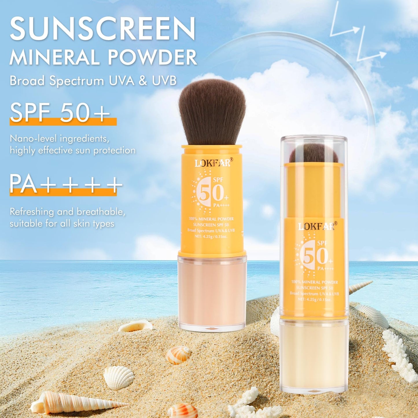 Mineral Powder Sunscreen Setting Makeup