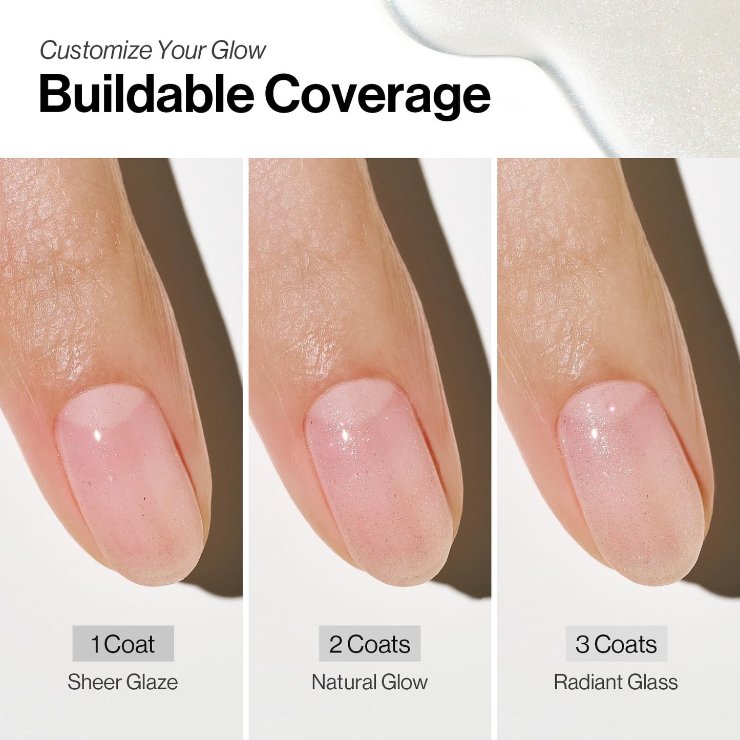 ohora 2-in-1 Sheer Nail Polish & Strengthener(Champagne) | Tinted Nail Concealer | Nail Hardener for Weak, Damaged Nails | Nail Care Polish with Glossy Finish | Glazed-Syrup Formula, 15 mL
