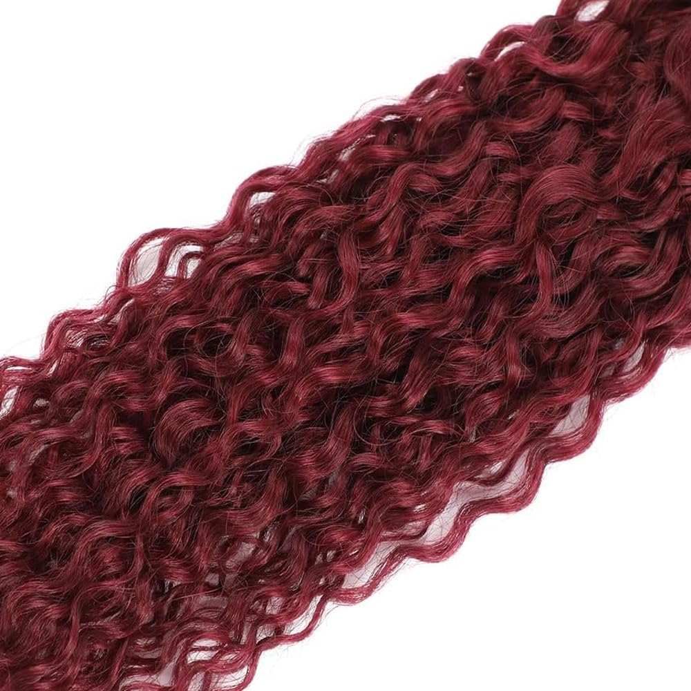 150g Burgundy Bundles Human Hair 99j Water Wave Bundles 18 20 22 inch Red Human Hair Bundle Burgundy Water Wave Bundle