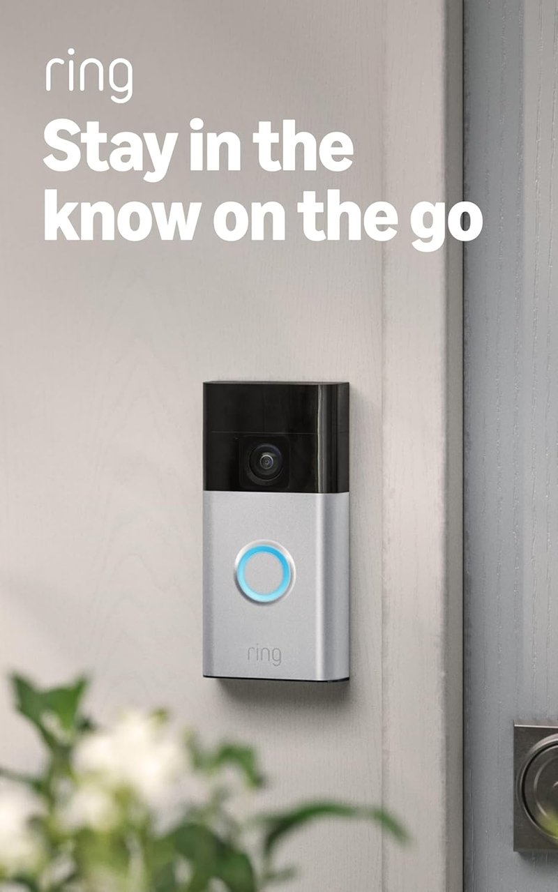 Smart Video Doorbell - Home Security with Live View, Two-Way Talk & Motion Detection | Venetian Bronze Finish