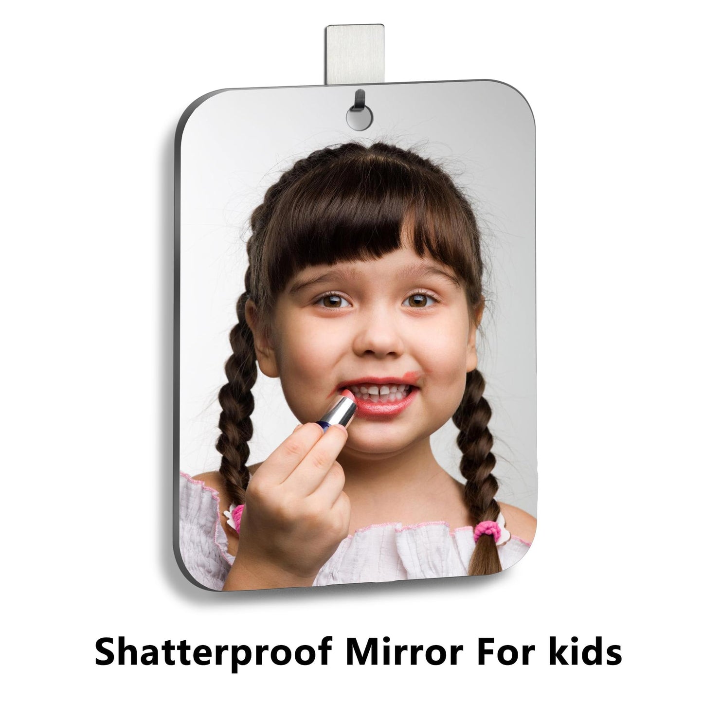 JEIAKONJI 2 Pack Shower Mirror for Shaving, Shower Mirror for Shaving Men(Lager 10.7 x 8 Inch); Small Wall Mirrors for Showers, Shatterproof Plexiglass Makeup Mirrior, Travel Camping Showers Mirrors