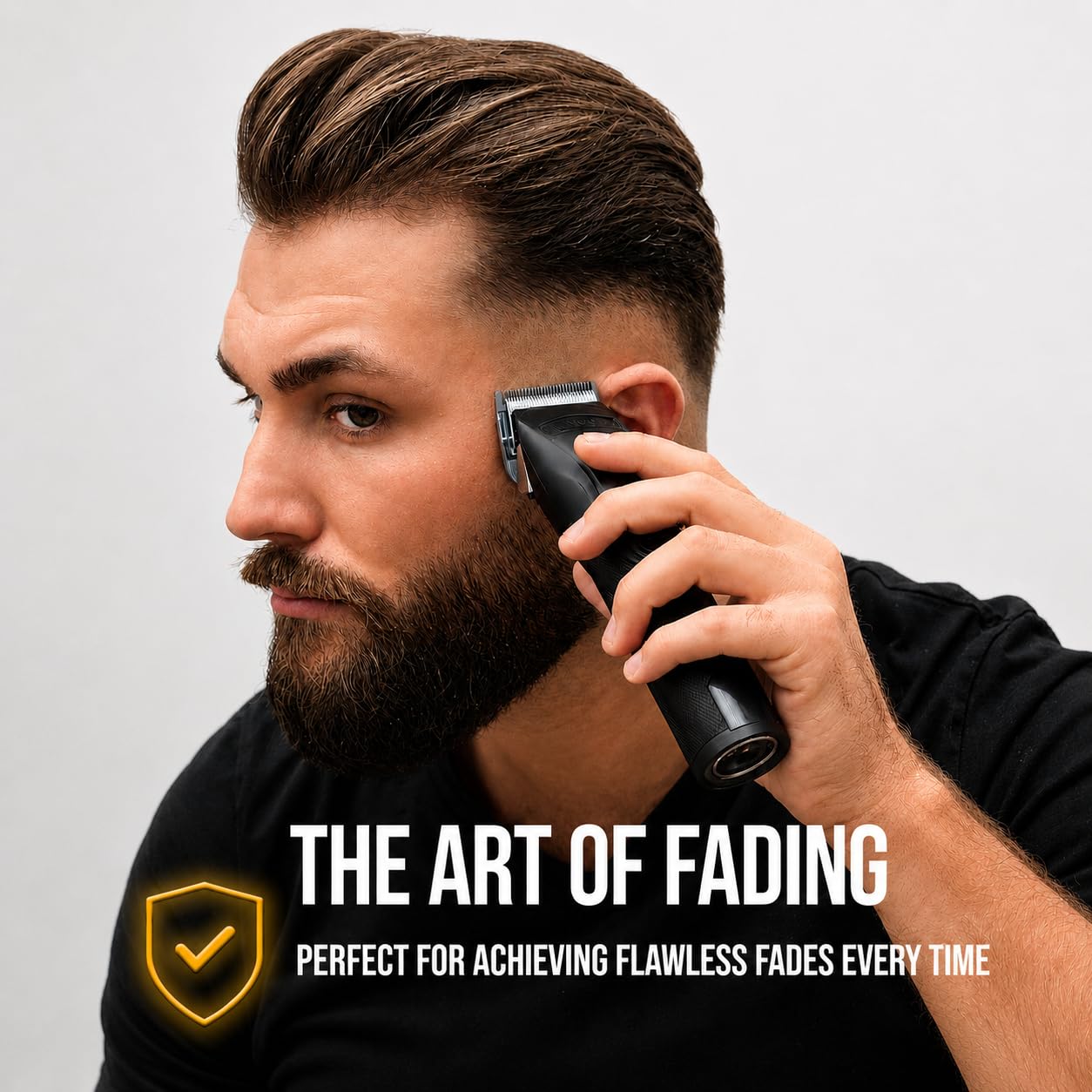 Novah® Professional Hair Clippers for Men, Professional Barber Clippers and Trimmer Set, Mens Cordless Hair Clipper for Barbers Haircut Kit Fade