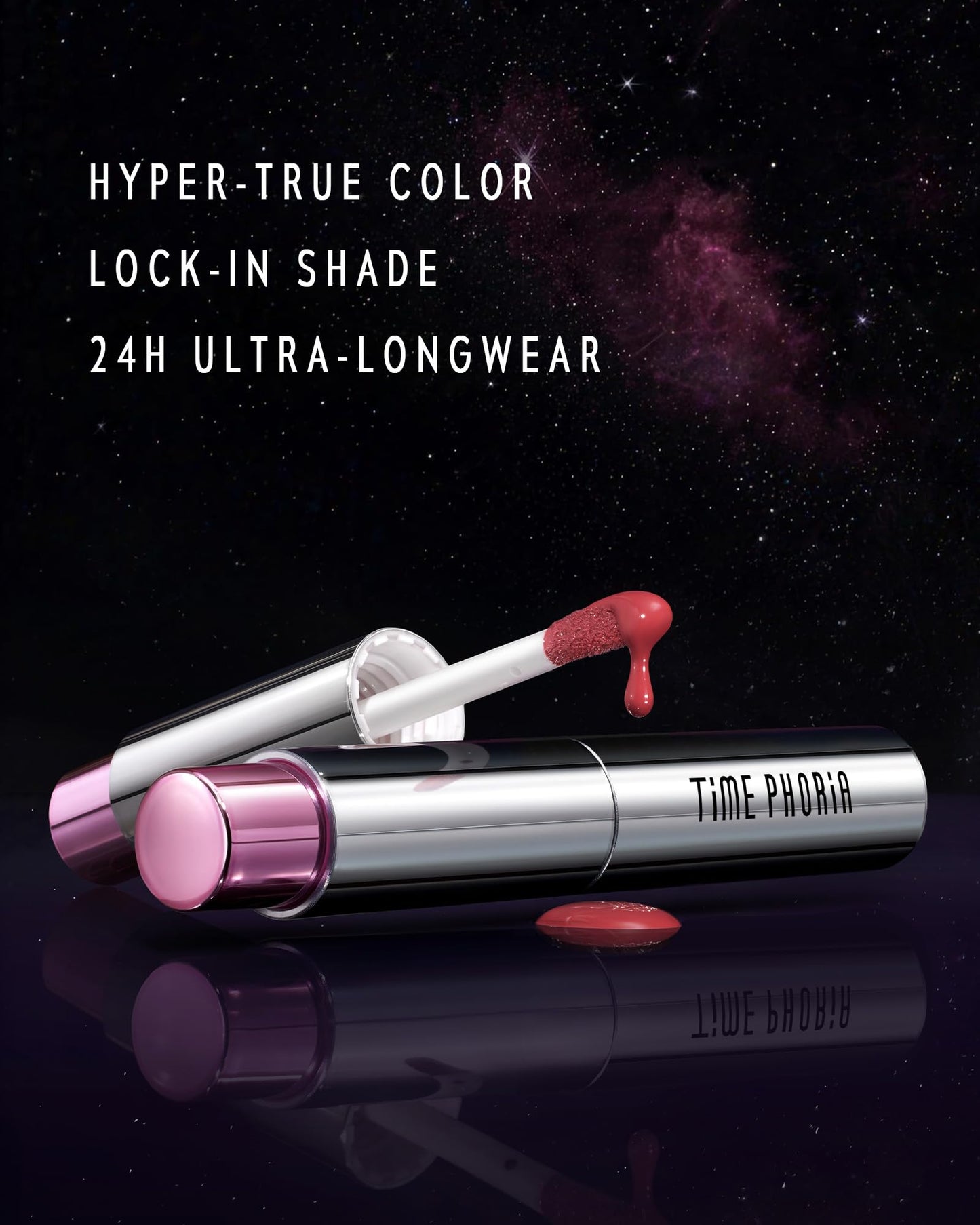 TIMEPHORIA Spectra Ultra Stay-Color Transfer Proof Lip Vinyl - Long Lasting Liquid Lipstick, High Coverage Shine Vinyl Glossy Finish, Zero Transfer Kiss Proof, Lightweight
