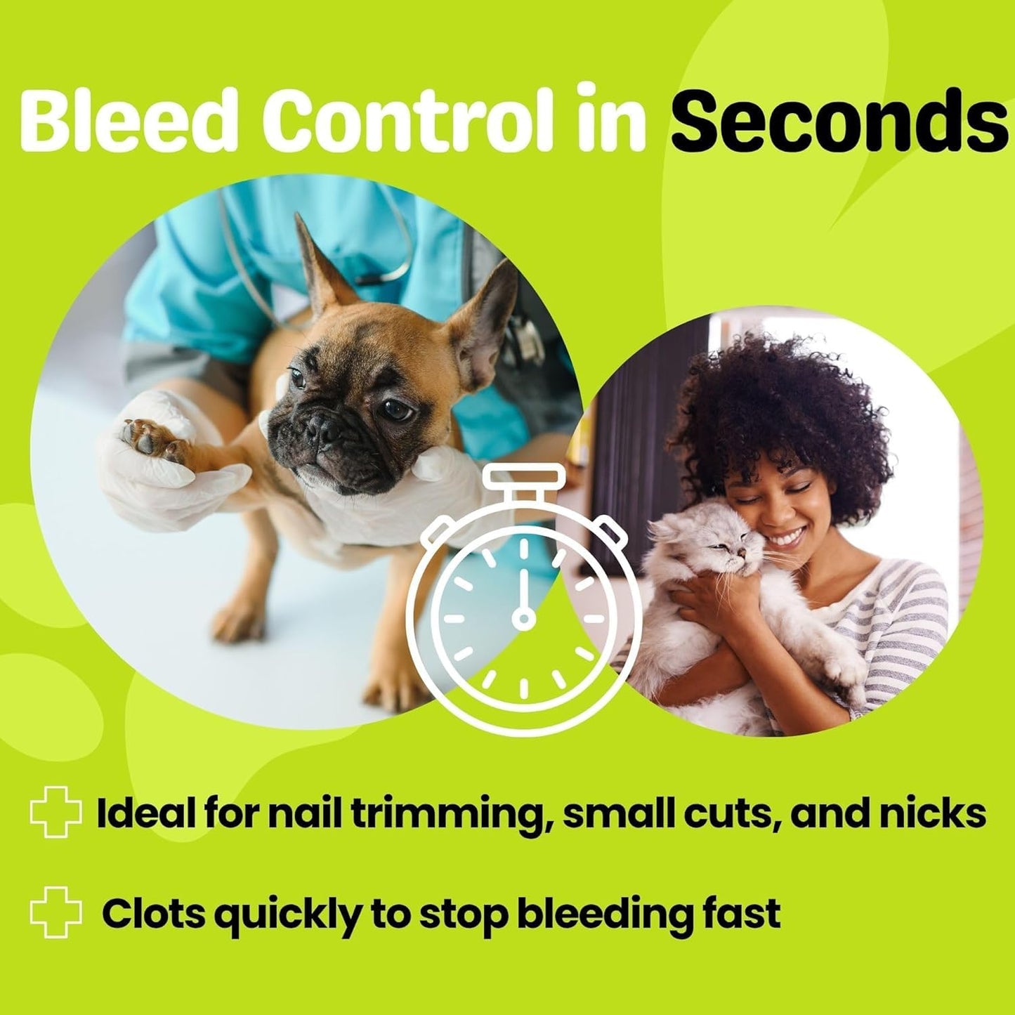 PetEyez Styptic Powder for Dogs, Cats & Birds (2 oz) – Fast-Acting Blood Clotting & Bleed Stop Powder for Pet Nail Trims, Clipping & Cuts – Easy-Use Wide Mouth DIP Can – First Aid Grooming Essential
