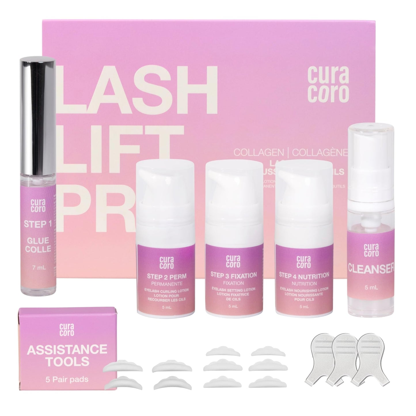 Curacoro Lash Lift Kit - All-in-One Eyelash Perm Kit