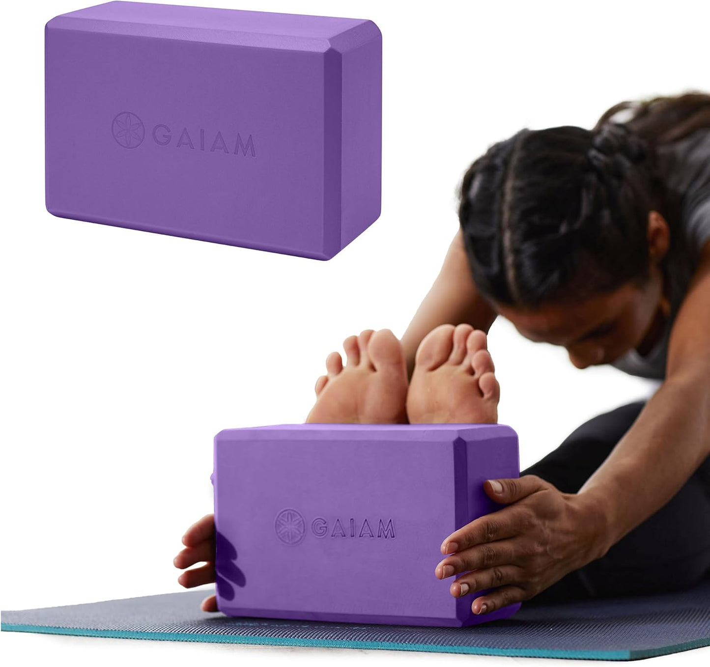Yoga Block - Supportive Latex-Free EVA Foam with Non-Slip Surface | Ideal for Yoga, Pilates, Meditation