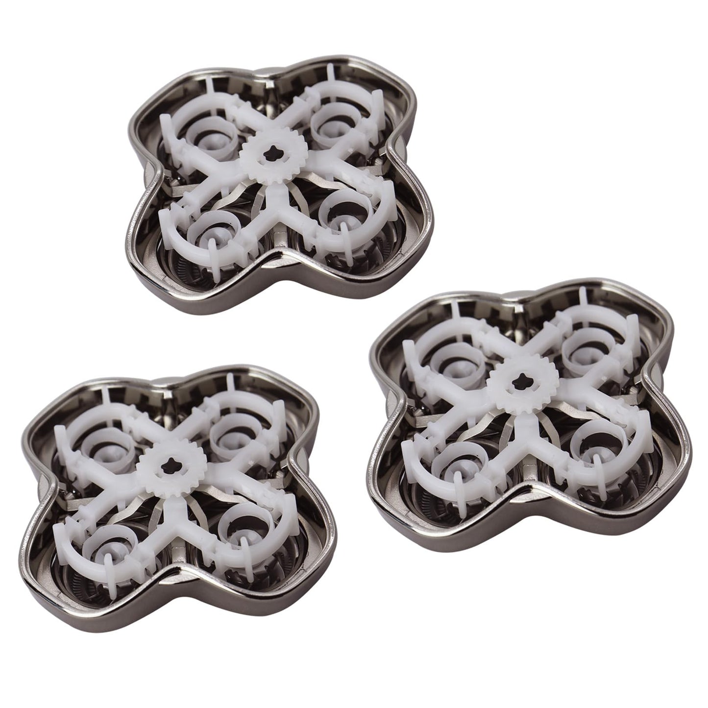 FRASAM 3 Pack Gold Pro 4 Head Replacement Blades for Skulls Head Shavers, Compatible with Pit Bulls Gold Pro, Platinum Pro, Silver Pro, Diamond Pro, Butterfly Kiss Pro Series…