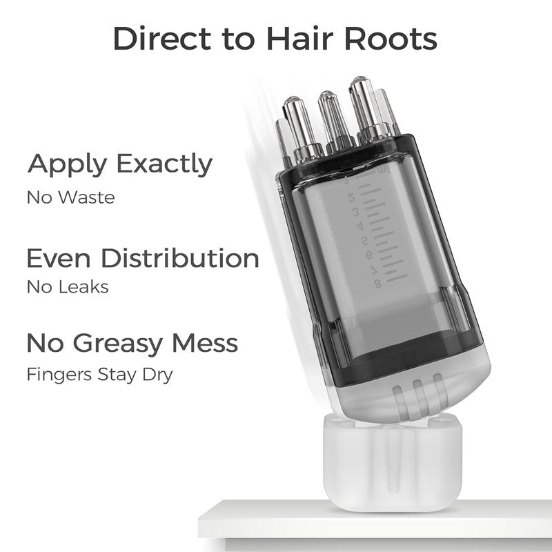 Minoxidil Applicator Comb - Quick & Even Application Tool for Hair Growth | Scalp Applicator Bottle