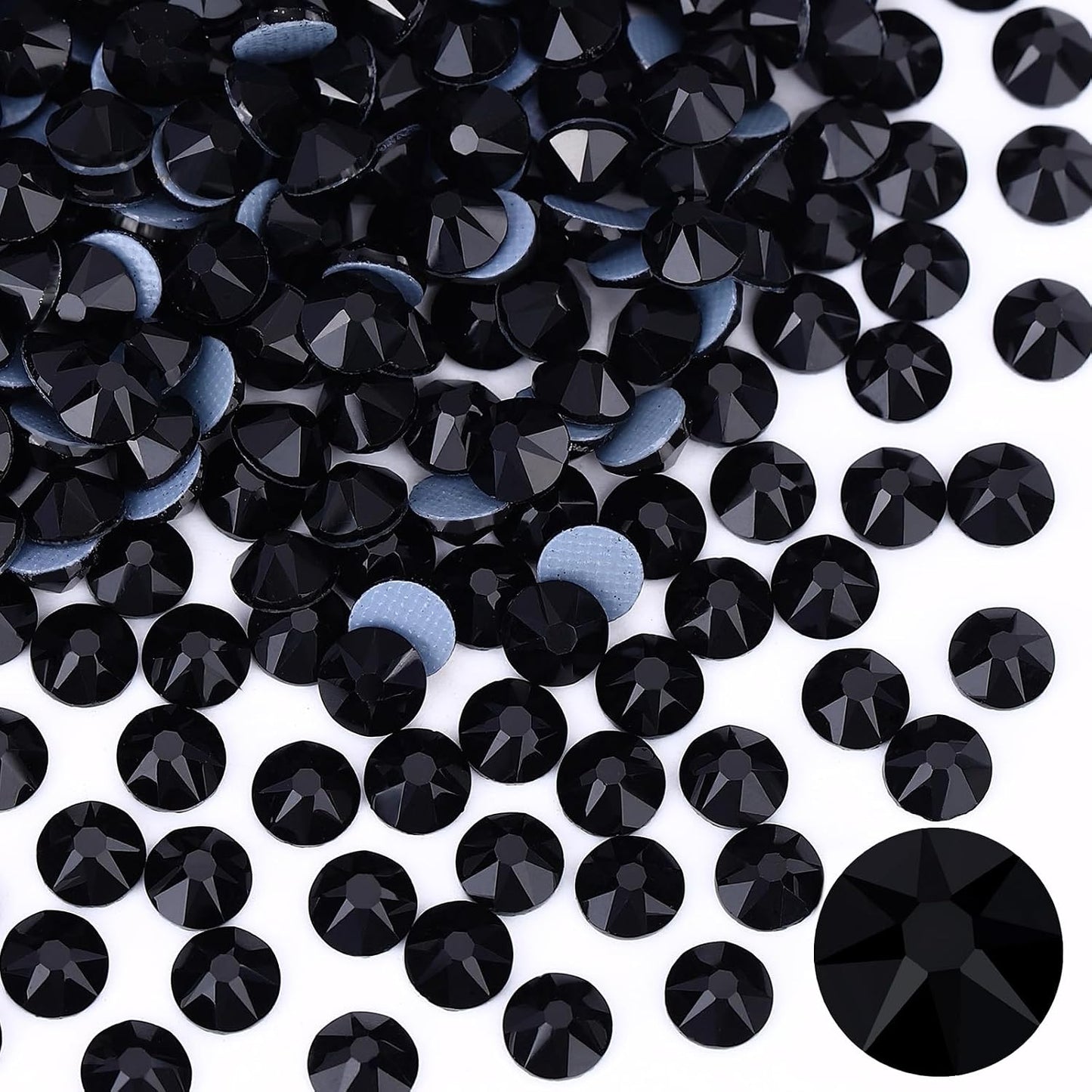Hotfix Rhinestones - 144pcs Crystal AB Round Iron-On Gems for Fabric Crafting | SS40 (8.3-8.6mm)