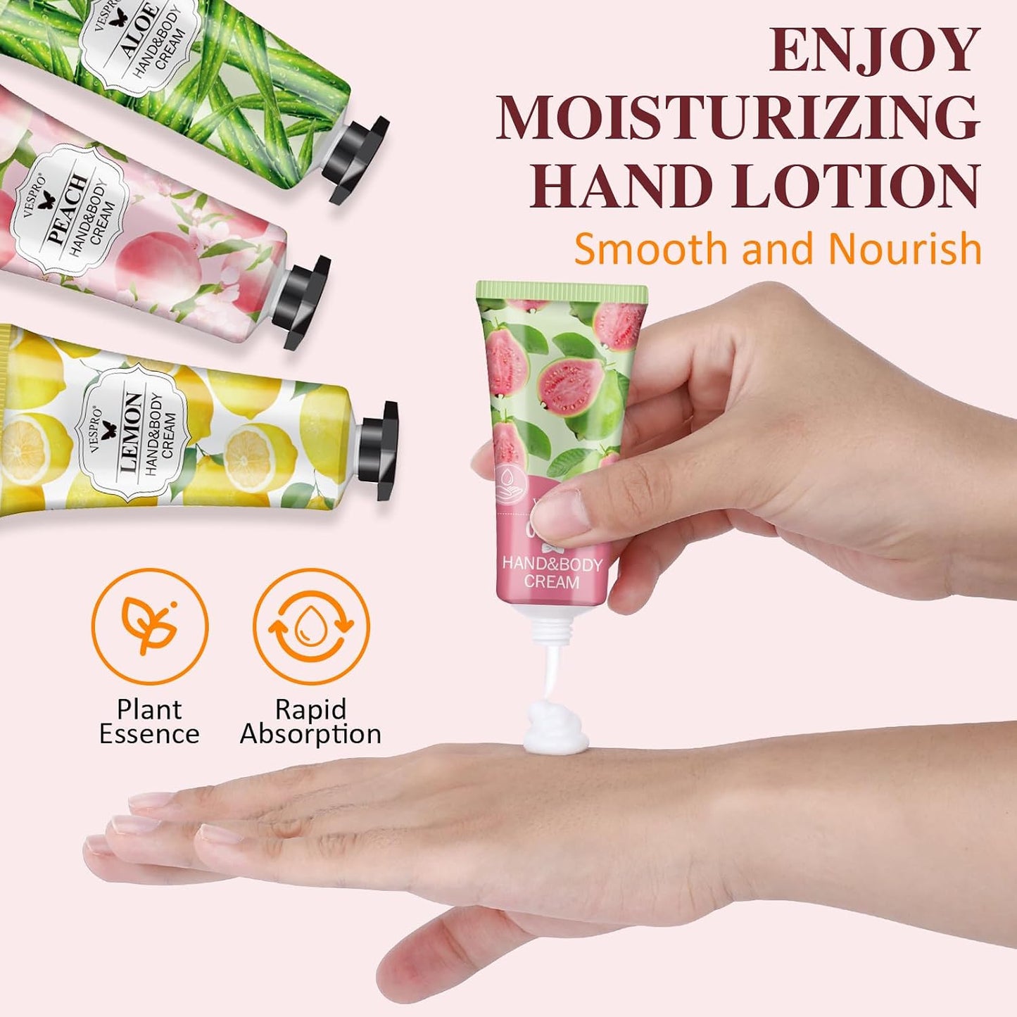 Hand Cream Gift Set - 12 Pack Mini Moisturizing Lotion for Dry Cracked Hands | Perfect Thank You & Teacher Gifts