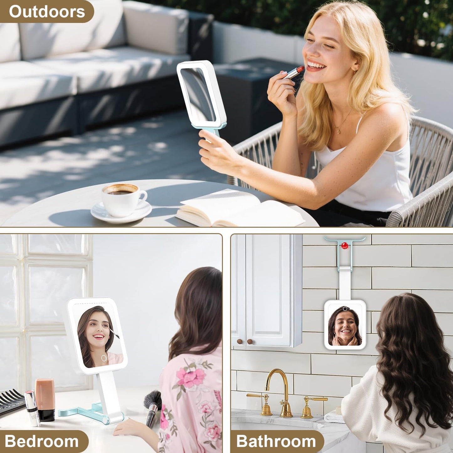 Mocado 20X/1X Magnifying Mirror with Light Travel Makeup Mirror with Lights