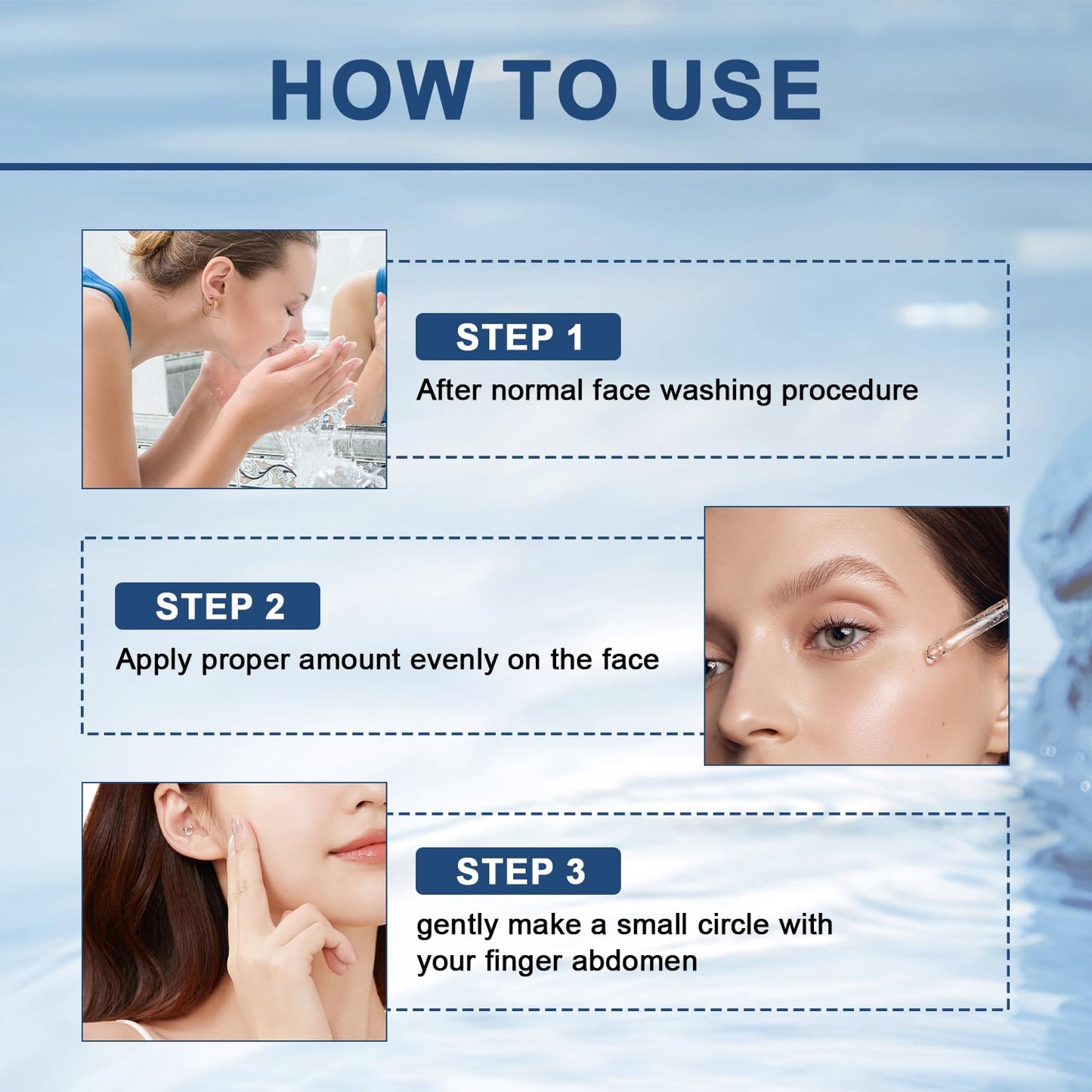 3Pcs Face Serum, Vitamin C & E Serum, Boost Skin Collagen, Face Tightening, Reduce Wrinkles & Plump Skin, Moisturize and Anti Wrinkles Facial Serum