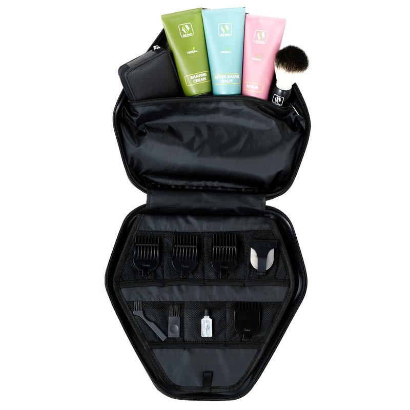 Skull Shaver Pitbull Diamond Travel Case - Durable Glossy Case for Shaver Storage - Compact Organizer - Travel-Friendly Design - Great Gift Idea