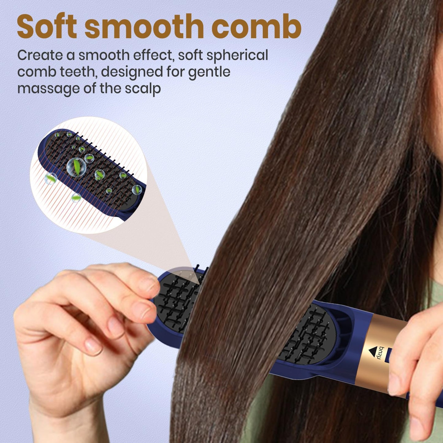 Hair Dryer Brush 5 in 1, Negative Ion Blow Dryer Brush Set - 110,000 RPM High- Speed Hot Air Brush Air Styler Curling Wrap Air Curler, Curling Iron Hair Styling Tool for Straight Curl Drying Smoothing